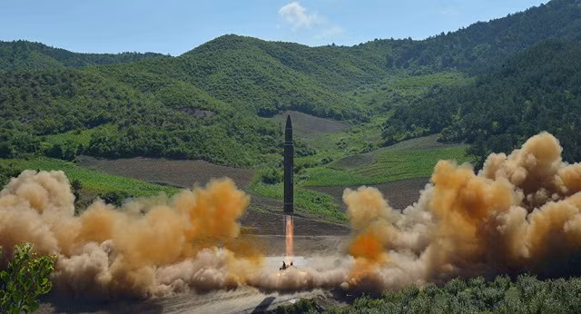 Một vụ phóng tên lửa của Triều Tiên