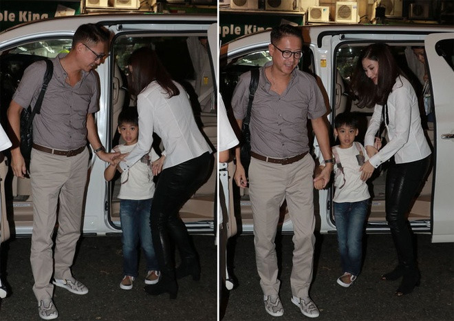 Con trai Hoa hậu Lý Gia Hân bỡ ngỡ trước ống kính ảnh 1