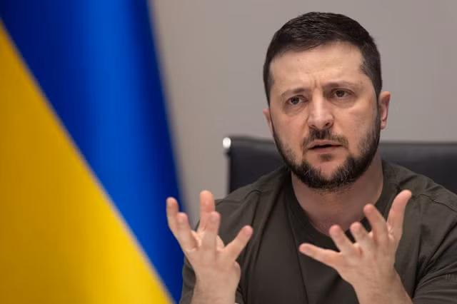 Tổng thống Ukraine Zelensky.