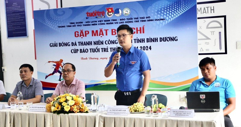 Giải Bóng đá Nam Thanh niên công nhân tỉnh Bình Dương Cúp Báo Tuổi trẻ Thủ đô - năm 2024 thu hút 20 đội bóng đăng ký tham gia