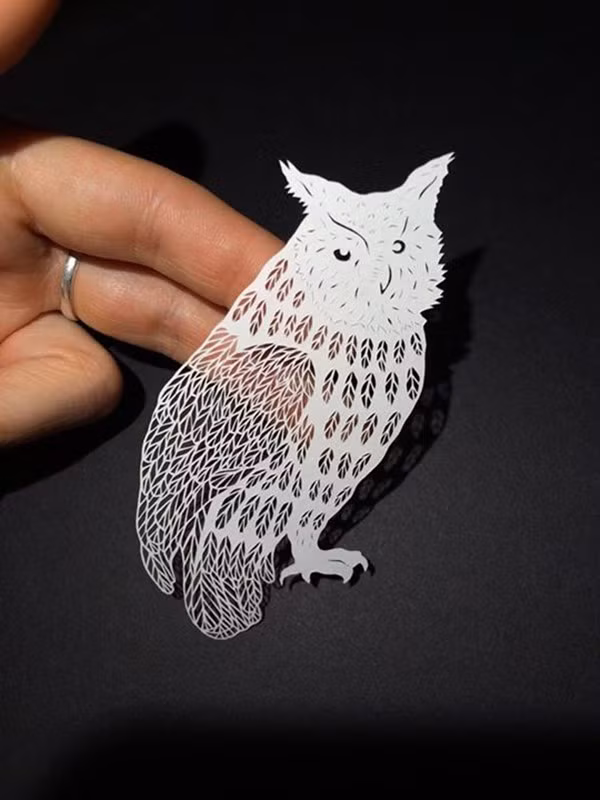 Trầm trồ trước các bức tranh cắt giấy bằng tay tinh tế tới từng milimet 4