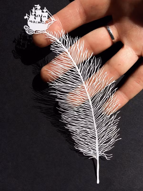 Trầm trồ trước các bức tranh cắt giấy bằng tay tinh tế tới từng milimet 14