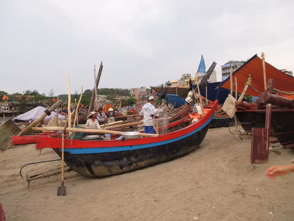 Bờ biển Sầm Sơn (thị xã Sầm Sơn, tỉnh Thanh Hóa). Ảnh: Nguyễn Quỳnh