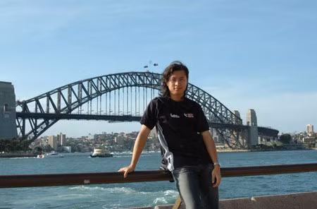 Thành Vinh ngày mới sang Australia du học.