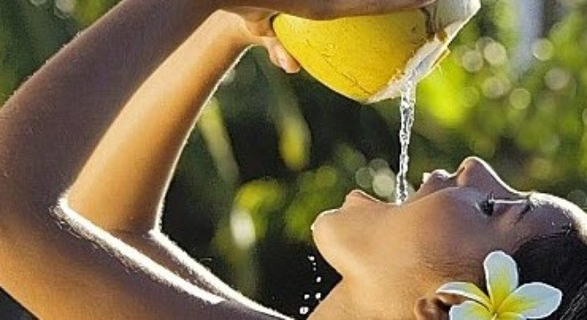 Dừa là một trong nhiều loại nước uống giải khát thông dụng.

