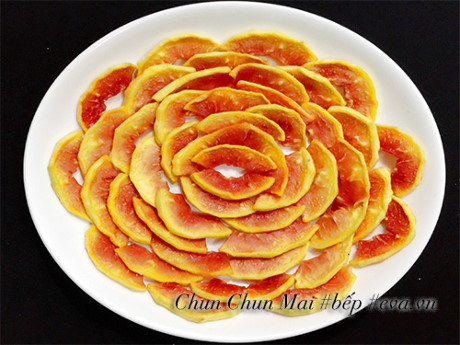 Mứt đu đủ sấy vị chanh leo dẻo thơm đón Tết - Ảnh 9 Mut du du say vi chanh leo deo thom don Tet - Anh 9