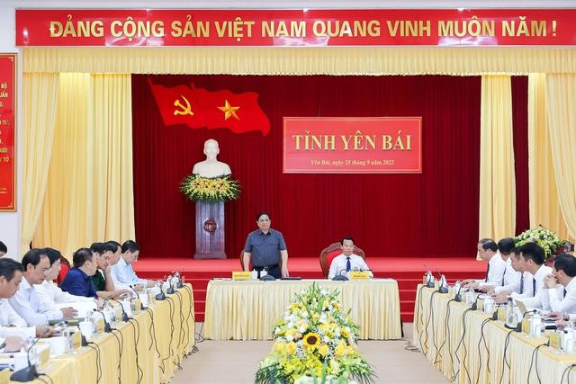 Thủ tướng Phạm Minh Chính làm việc với Tỉnh ủy Yên Bái - Ảnh: VGP/Nhật Bắc Thủ tướng Phạm Minh Chính làm việc với Tỉnh ủy Yên Bái - Ảnh: VGP/Nhật Bắc