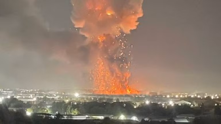 Vụ cháy nổ ở thủ đô Tashkent của Uzbekistan.
