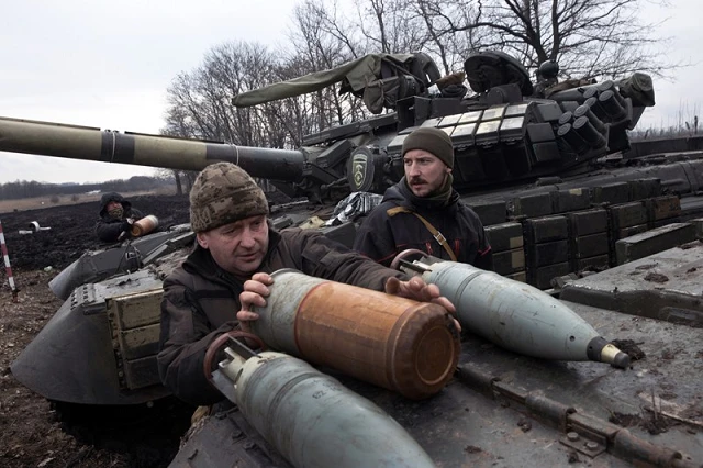 Binh lính Ukraine đóng quân ở khu vực phía đông Donetsk.