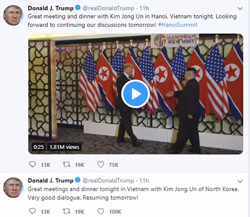 TT Donald Trump và Chủ tịch Kim Jong-un họp thượng đỉnh ngày thứ 2 tại Hà Nội ảnh 5