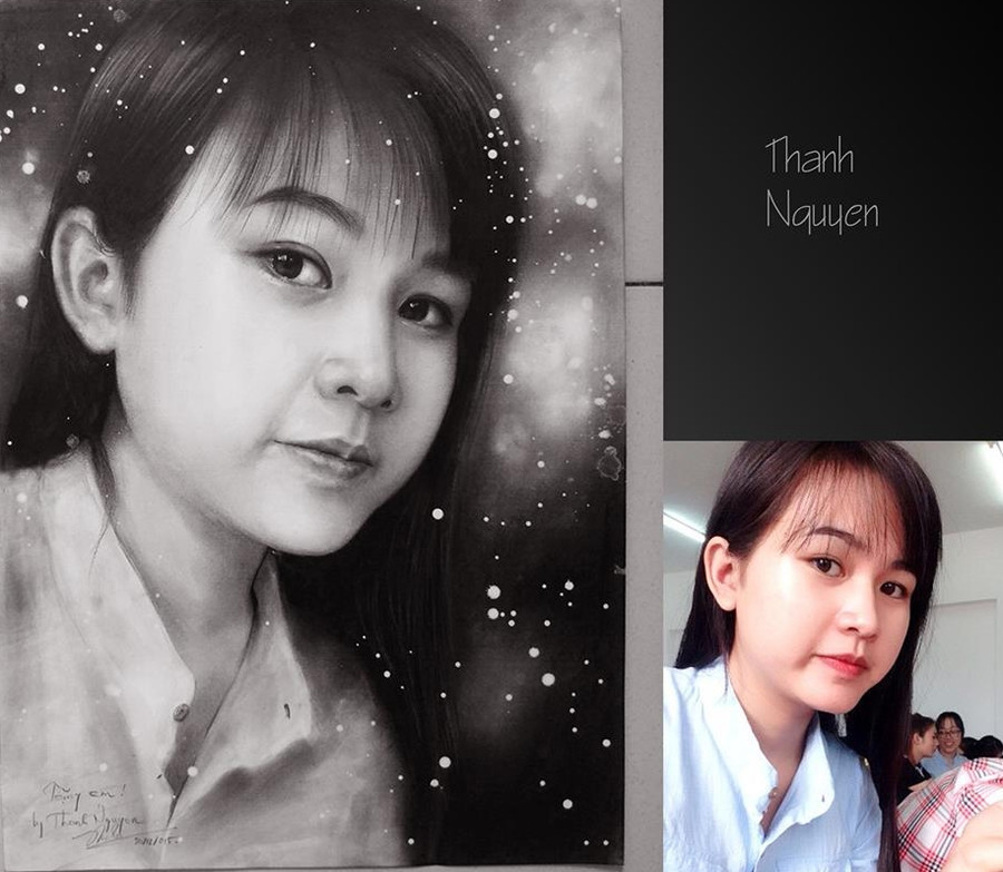 Hiện tại, Thành còn nhận vẽ tranh thuê để kiếm thêm thu nhập, phục vụ cho niềm đam mê của mình. “Trước đây vì yêu thích, mình thường xuyên vẽ. Giờ do việc học khá bận rộn nên mình chỉ vẽ nhiều khi được khách yêu cầu”, chàng trai Bắc Giang nói.