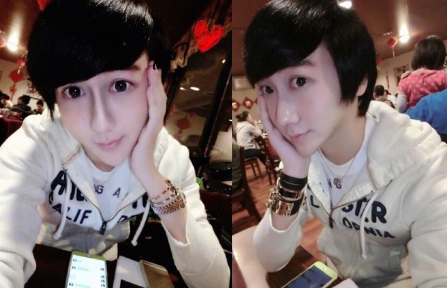 Lưu Tử Thần, chàng trai sinh năm 1996 gây bão cộng đồng mạng Trung Quốc với những hình ảnh trước và sau khi dao kéo của mình. Lưu Tử Thần đã sở hữu đôi mắt cực to, làn da trắng sứ, cằm nhọn V-line... Một số cư dân mạng còn đặt cho anh chàng biệt danh búp bê "phiên bản hỏng nặng". quý ông thẩm mỹ