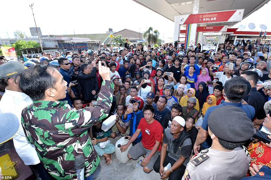 Tổng thống Joko Widodo nói với người dân sau thảm họa