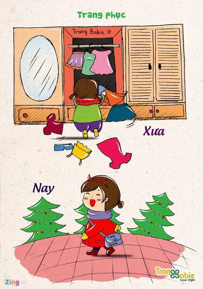 Học sinh ngày xưa cứ đến ngày Noel lại bới tung tủ quần áo để tìm cho mình một bộ đồ có tông màu phủ hợp. Trong khi đó, hiện giờ, các bạn trẻ thường chọn mua đồ có màu xanh, trắng, đỏ từ sớm để có thể nổi bật và hòa vào không khí Noel cùng mọi người trên đường. Sự khác biệt giữa học sinh đi chơi Noel xưa và nay