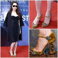 Cận cảnh đôi giày hàng hiệu 43 triệu của Hà Hồ