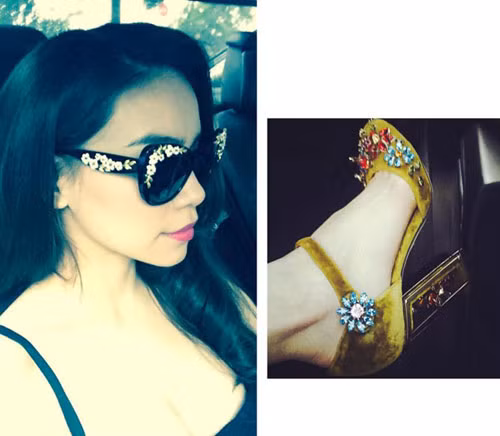 Cận cảnh đôi giày hàng hiệu 43 triệu của Hà Hồ ảnh 2 - 2