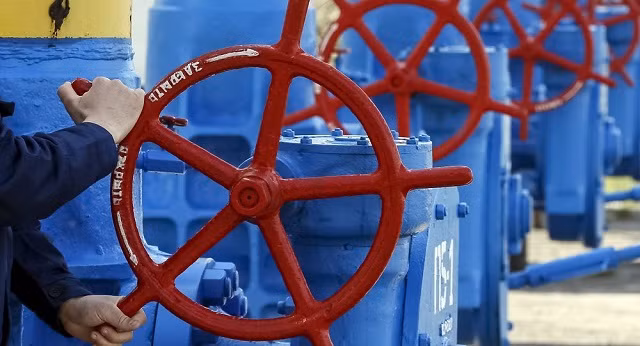 Tại một trạm khí đốt bên ngoài Kiev, Ukraine.