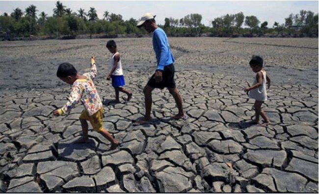 Biến đổi khí hậu đe dọa an ninh toàn cầu. (Ảnh: AFP)