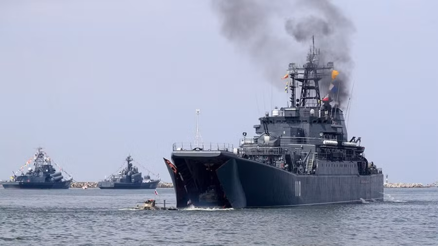 Một cuộc tập trận của hải quân Nga