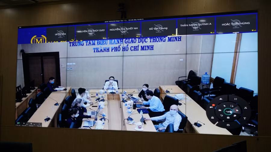 Chương trình được tổ chức trực tuyến tại Trung tâm điều hành giáo dục thông minh - Sở GD&amp;ĐT TPHCM