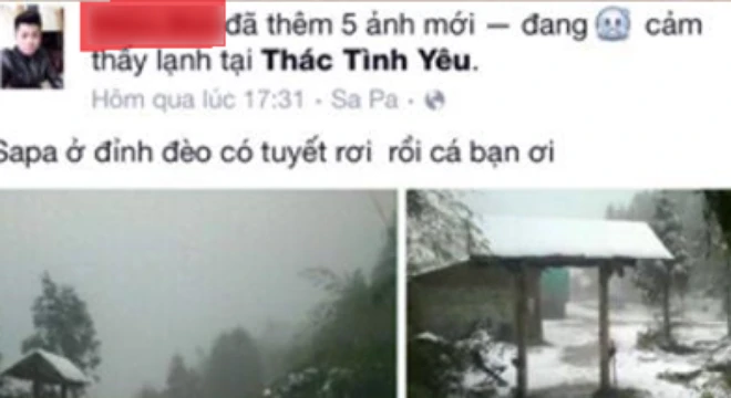 Thanh niên dựng chuyện Sapa có tuyết rơi và cái kết đắng