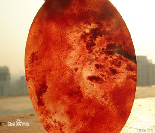 Mẫu đá chu sa được khai thác ở Trung Quốc. Ảnh: Shantouwang. Mẫu đá chu sa được khai thác ở Trung Quốc. Ảnh: Shantouwang.