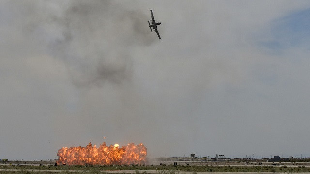 Một máy bay A-10C Thunderbolt II thực hiện thả bom mô phỏng tại Arizona, ngày 9/3/2019.