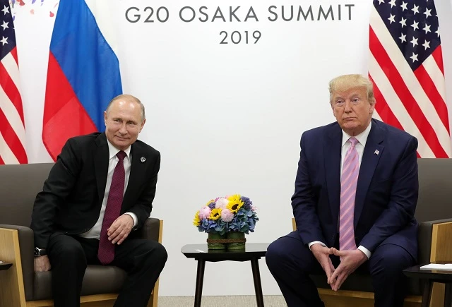 TT Putin và TT Trump tại Osaka, Nhật Bản.