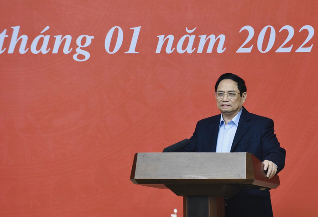 Thủ tướng Phạm Minh Chính: Việc xây dựng thành công Cơ sở dữ liệu quốc gia về dân cư và hệ thống sản xuất, cấp và quản lý căn cước công dân đã góp phần thúc đẩy xây dựng Chính phủ điện tử, Chính phủ số, kinh tế số, xã hội số. Ảnh: VGP/Nhật Bắc.