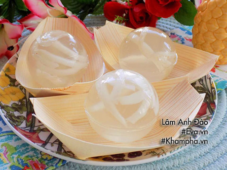 Thạch dừa giọt nước trong veo xua nắng nóng - Ảnh 6 Thach dua giot nuoc trong veo xua nang nong - Anh 6