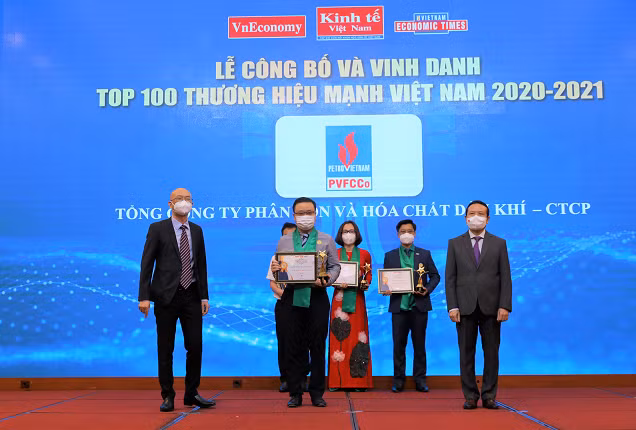 Đạm Phú Mỹ được vinh danh Top 100 Thương hiệu mạnh Việt Nam.