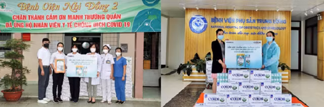 50.000 sản phẩm Vinamilk ColosGold 3 và sữa uống dinh dưỡng ColosGold đã được Vinamilk trao tặng cho con em các y bác sĩ tuyến đầu.