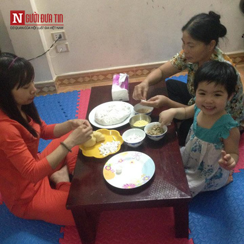 Rộn ràng Tết Hàn thực làm bánh trôi, bánh chay của gia đình trẻ - Ảnh 6