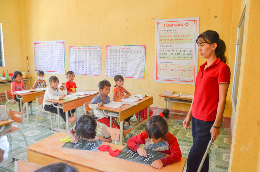 Giáo viên chủ nhiệm lớp ghép có mặt tham gia hỗ trợ giáo viên Tiếng Anh trong việc quản lý học sinh và tổ chức các hoạt động. Giáo viên chủ nhiệm lớp ghép có mặt tham gia hỗ trợ giáo viên Tiếng Anh trong việc quản lý học sinh và tổ chức các hoạt động.
