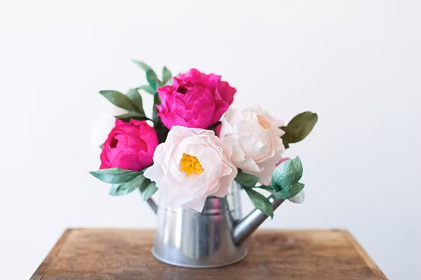 Làm hoa mẫu đơn giấy đẹp như hoa thật