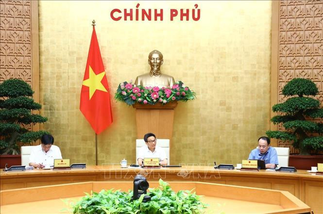 Phó Thủ tướng Vũ Đức Đam chủ trì phiên họp. Ảnh: Văn Điệp/TTXVN