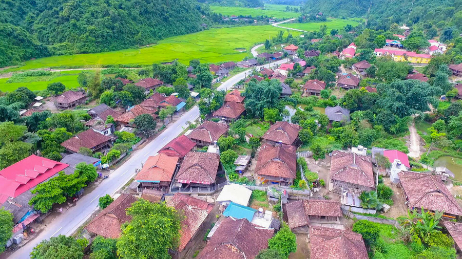 Trung tâm xã Mường Pồn (huyện Điện Biên).