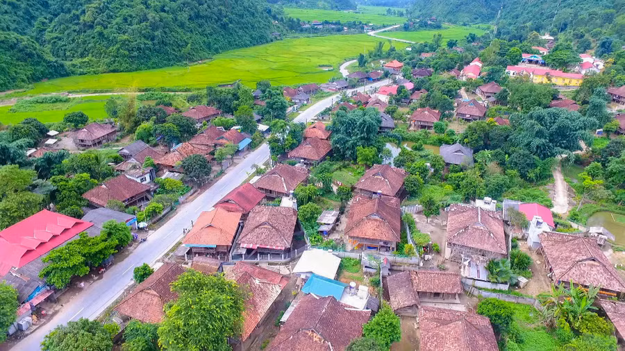 Trung tâm xã Mường Pồn (huyện Điện Biên).