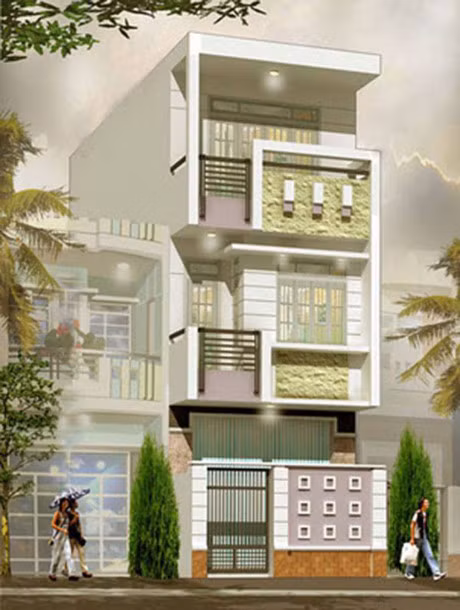 Thiet ke mau nha ong 3 tang hien dai, sang trong cho nong thon va nha pho - Anh 9