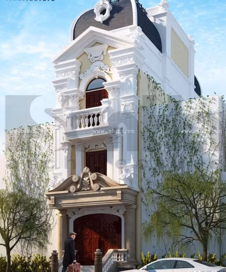 Thiet ke mau nha ong 3 tang hien dai, sang trong cho nong thon va nha pho - Anh 2