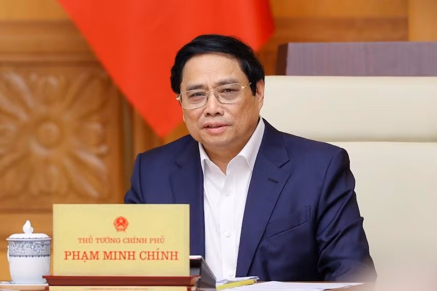 Thủ tướng nhấn mạnh Đảng, Nhà nước luôn bảo vệ, khuyến khích, hỗ trợ những doanh nghiệp tuân thủ, hoạt động theo đúng Hiến pháp và pháp luật - Ảnh: VGP/Nhật Bắc