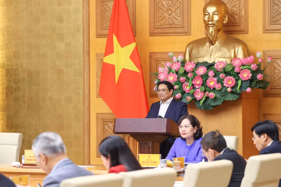 Thủ tướng đánh giá cao các ý kiến thẳng thắn, tâm huyết, trách nhiệm và đề xuất, kiến nghị cụ thể, thiết thực, sát thực tiễn của các đại biểu - Ảnh: VGP/Nhật Bắc