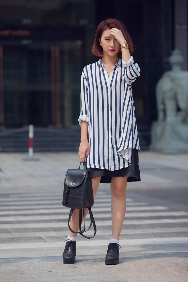 Quỳnh Anh Shyn mặc đẹp trên phố Sài Gòn