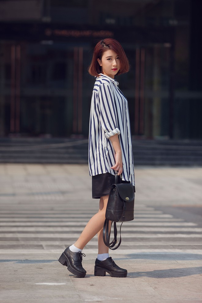 Quỳnh Anh Shyn mặc đẹp trên phố Sài Gòn