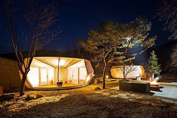 Hàn Quốc ra mắt lều “Glamping” hạng sang hình viên sỏi hình ảnh 4 Han Quoc ra mat leu “Glamping” hang sang hinh vien soi-hinh-anh-4