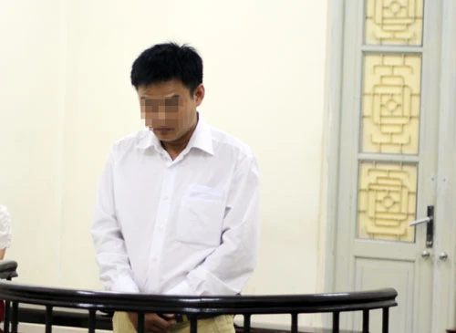 Bị cáo tại tòa.