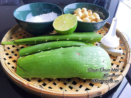 Chè nha đam hạt sen thơm ngon, bổ dưỡng - Ảnh 1 Che nha dam hat sen thom ngon, bo duong - Anh 1