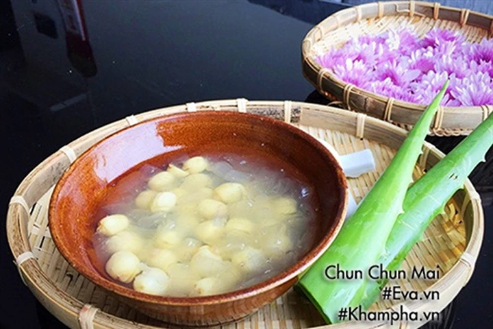 Chè nha đam hạt sen thơm ngon, bổ dưỡng
