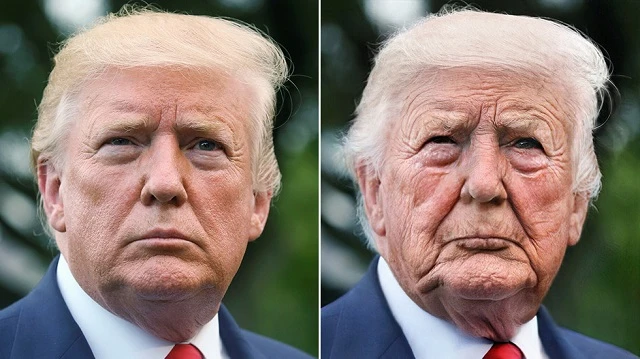 Hình ảnh TT Trump sau khi qua bộ lọc của FaceApp