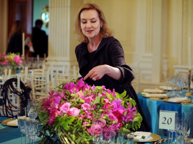 Nhà Trắng, thiết kế hoa, cắm hoa